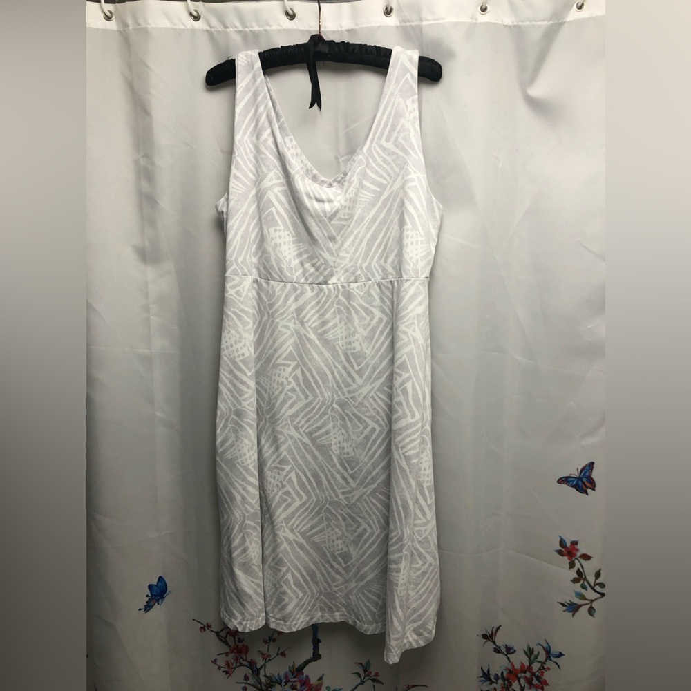 Fresh Produce Women's Ocean Tide Olivia A-Line Dress Gray & White.  Size L
